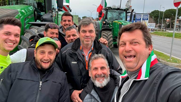 Il rientro in Romagna di ieri pomeriggio per la delegazione provinciale in protesta