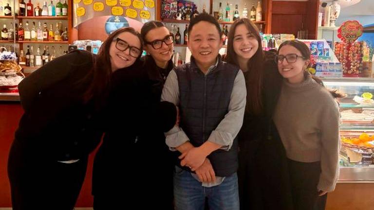 Da sinistra Nicole, Emma, Zhou, Laura, Roberta