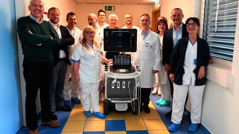 Lo staff di Cardiologia del Morgagni-Pierantoni e i donatori