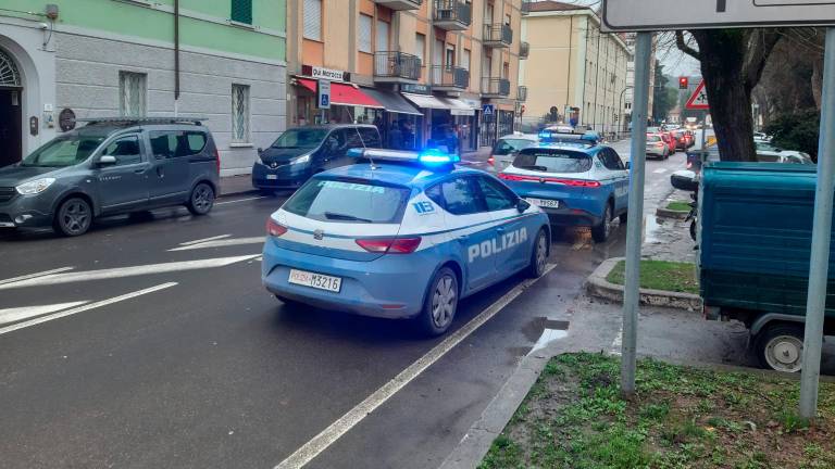 L’intervento della Polizia nel punto della rissa