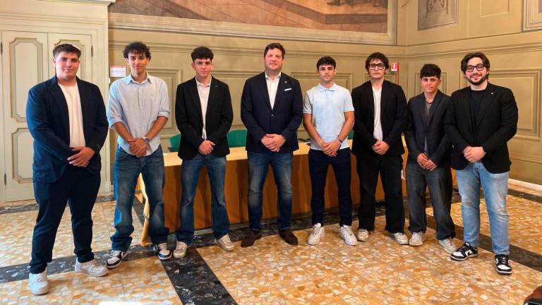 La presentazione in Municipio della finale della School football cup Romagna