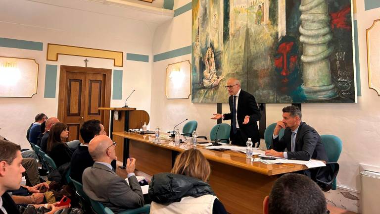 L’incontro a Sarsina tra i tecnici romagnoli e il commissario alla ricostruzione post alluvione Fabrizio Curcio