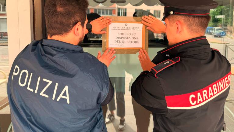 Russi, bar sospeso per 5 giorni: troppi episodi di violenza e droga