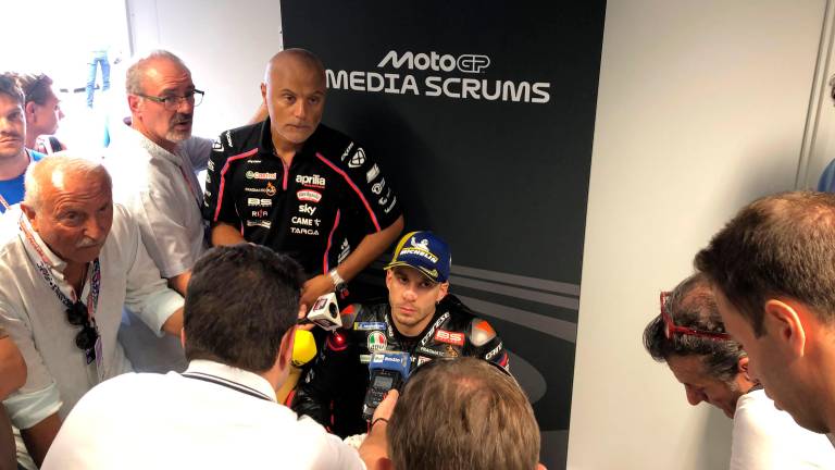 Marco Bezzecchi in sala stampa