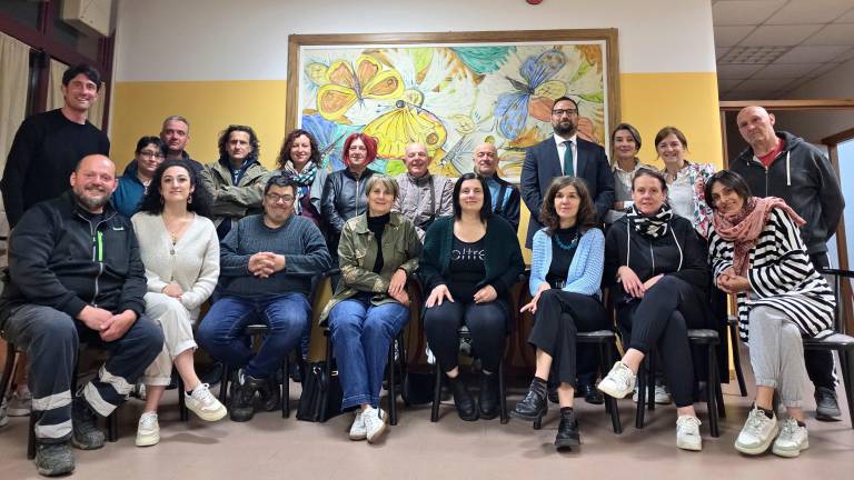 La squadra della cooperativa sociale “L’Alveare”