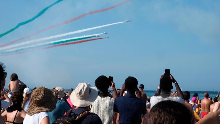 Ravenna, spettacolo in cielo con le Frecce Tricolori