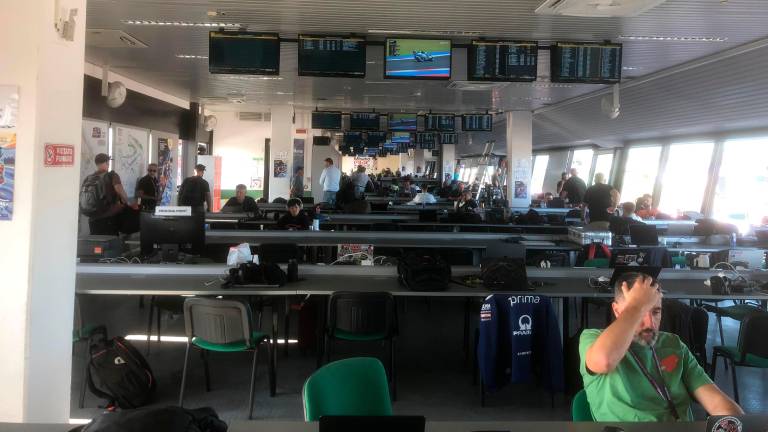 La sala stampa del Misano World Circuit