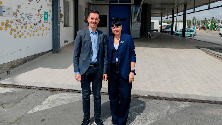 Il sindaco Matteo Gozzoli e la vicesindaca Lorena Fantozzi