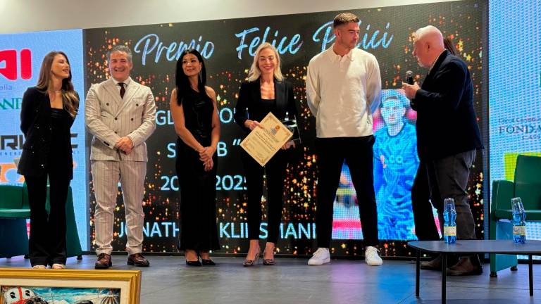 La premiazione di Jonathan Klinsmann