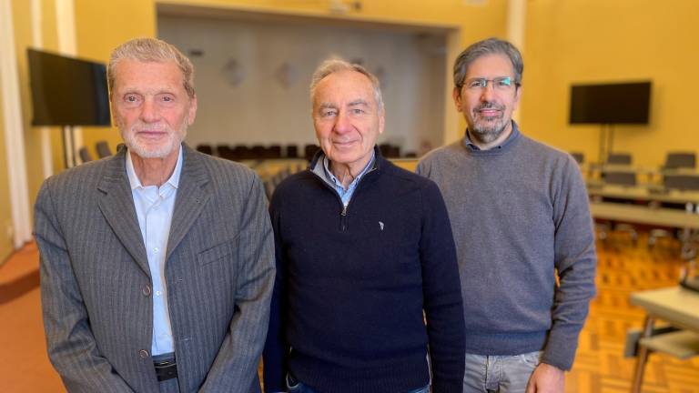 Da sinistra Luciano Bigi, Franco Spazzoli e l’assessore Camillo Acerbi