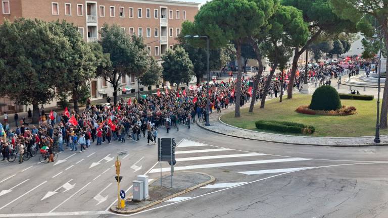 Il corteo a Forlì (Blaco)