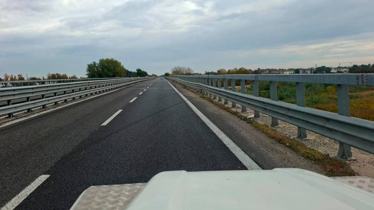 Il luogo dell’incidente in un’immagine di questa mattina