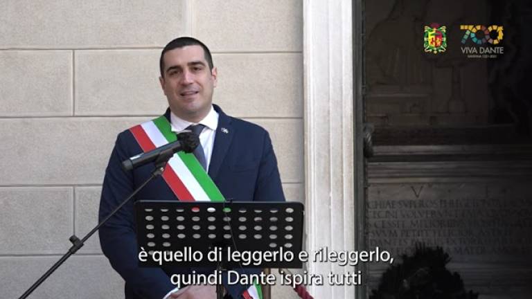 Fatti non foste a viver come bruti... il sindaco di Ravenna legge Dante VIDEO