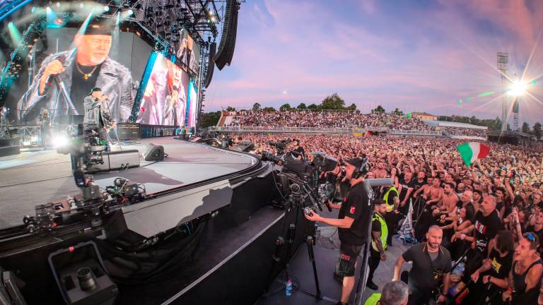 Vasco Rossi sul palco del Romeo Neri nei giorni scorsi