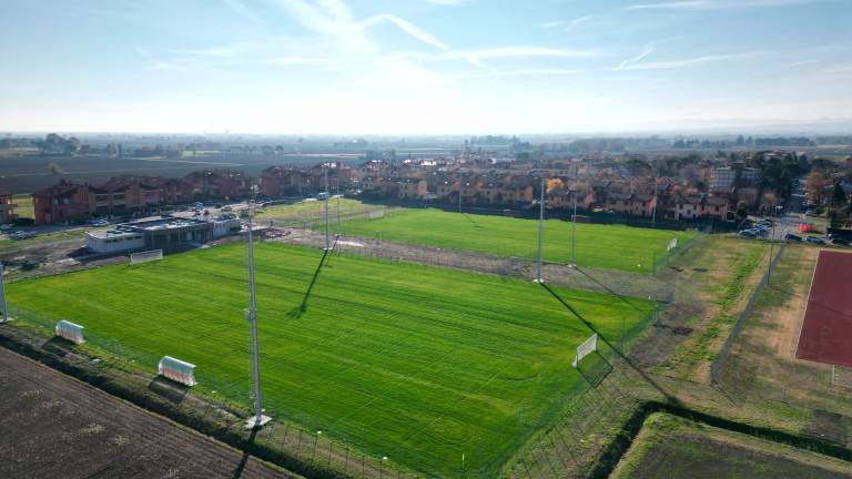 I nuovi campi in via Volta