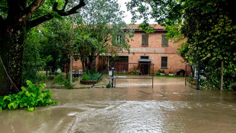 Alluvione nelle campagne imolesi nel 223 (foto Mmph)
