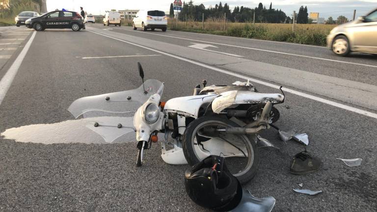 Savignanese ferita in un incidente in scooter a Crocetta