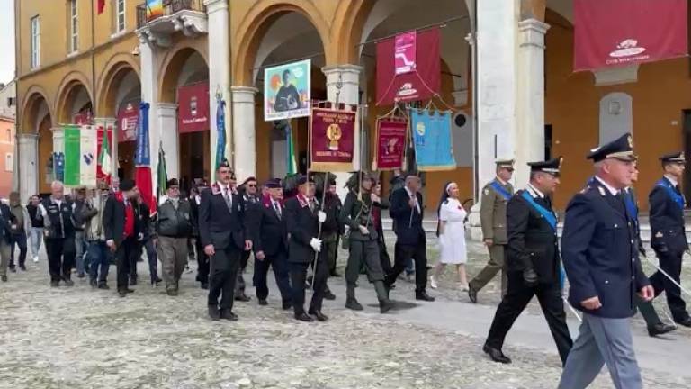 Celebrazione dell'unità nazionale: corteo in centro storico a Cesena - VIDEO