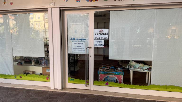 Il negozio “Bolle di Sapone” ha abbassato le serrande