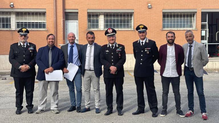 Rimini, il saluto del generale dei Carabinieri Davide Angrisani