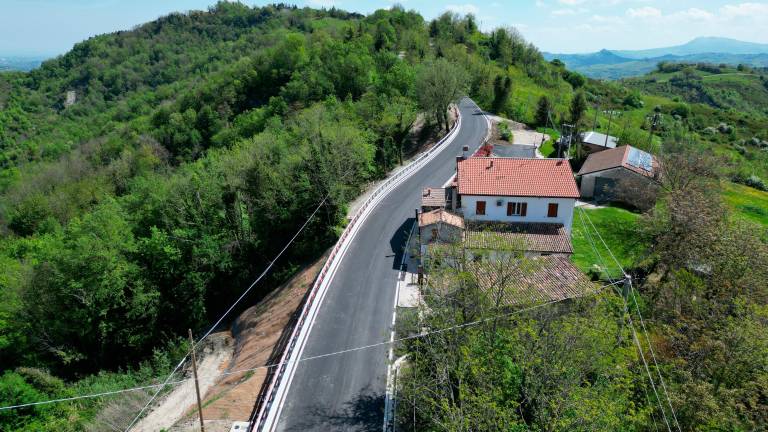 Cesena, Strada Provinciale Sogliano, concluso il cantiere a Cà di Quaiotto