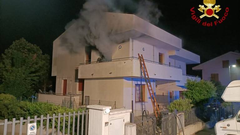 Incendio a Budrio di Longiano in una residenza sanitaria