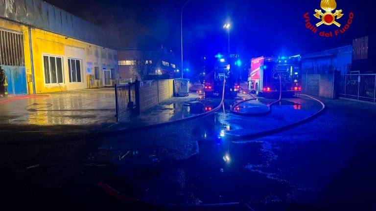 L’intervento al calzaturificio Emauela di Bagnacavallo la notte dell’8 dicembre 2025