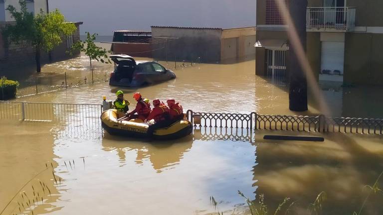 Un’abitazione allagata a Faenza (foto mmph)