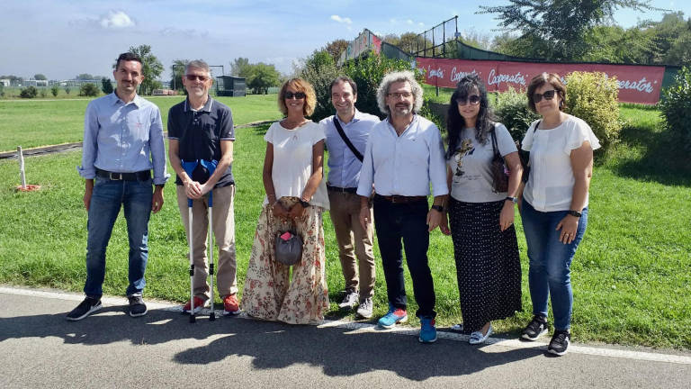 Cesenatico, il sindaco Gozzoli e l'assessora Morara in visita al ciclodromo di Reggio Emilia
