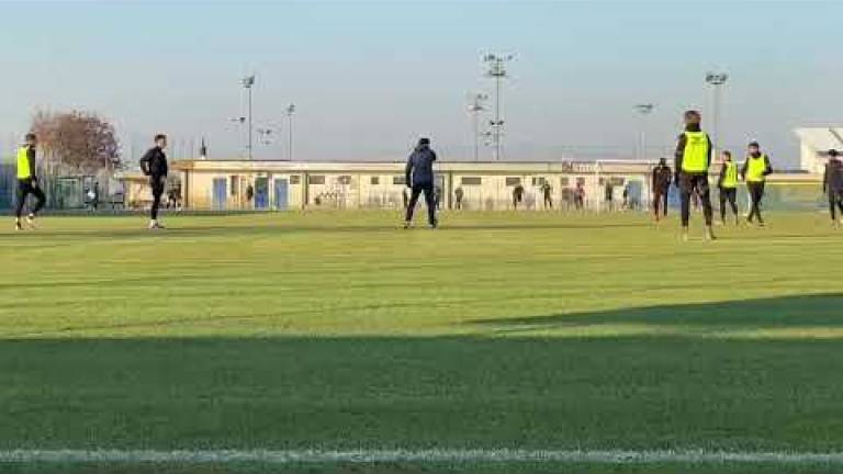 Calcio C, il Cesena si allena a Martorano (video)