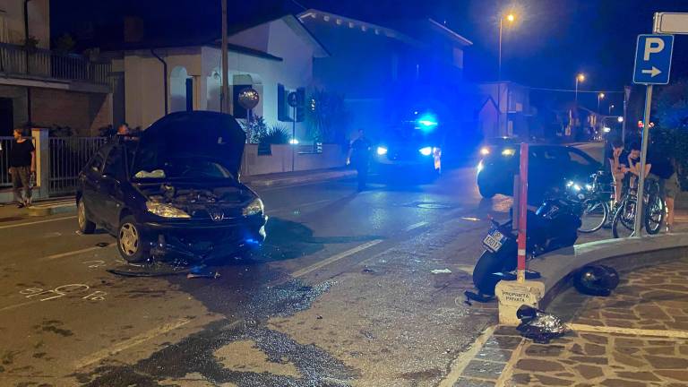 Un incidente nella zona di via Ravennate