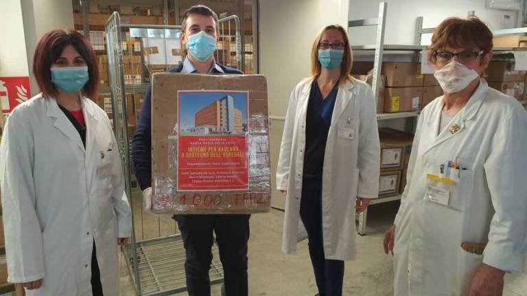 Ravenna, 1000 mascherine all'Ospedale