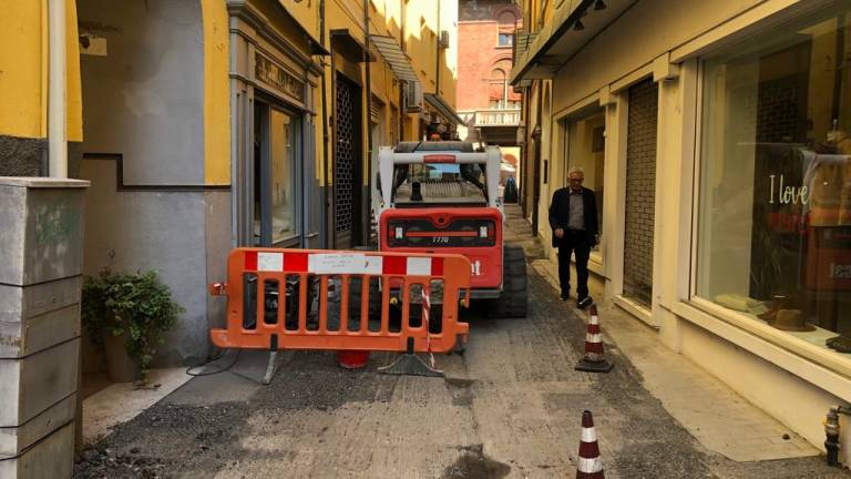 Cesena, I lavori in centro storico penalizzano i negozianti