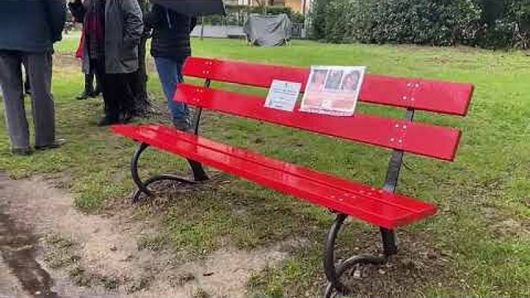 Parco Fornace Marzocchi Cesena: panchina rossa per Manuela Teverini