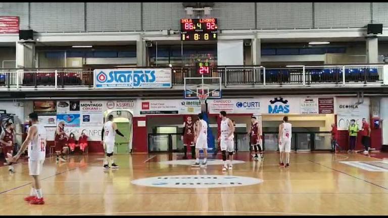 Basket B, l'Andrea Costa si arrende a Livorno (86-92) VIDEO