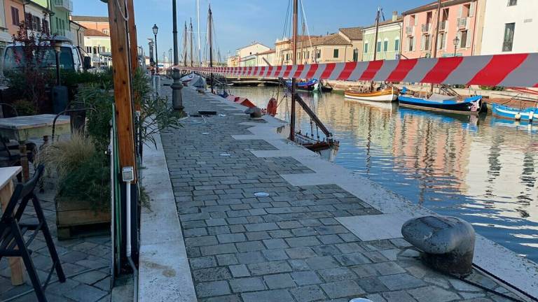 Porto canale di Cesenatico: lavori sulla illuminazione pubblica