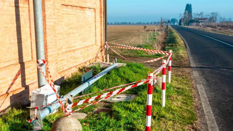 L’autovelox abbattuto a Castel Bolognese