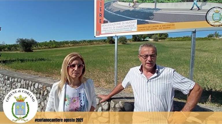 Partono i lavori per il collegamento pedonale tra Coriano e Passano VIDEO