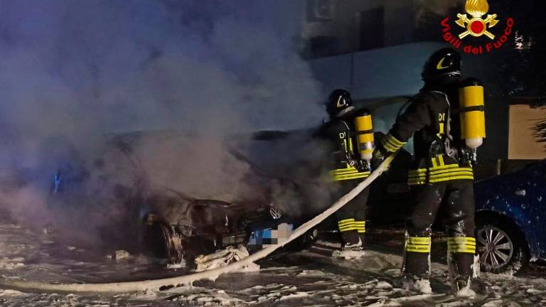 Forlimpopoli, quattro auto a fuoco nella notte