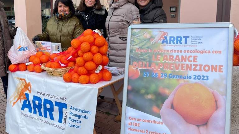 Le arance della salute Arrt tornano a Cesena, Cesenatico, Montiano e Savignano