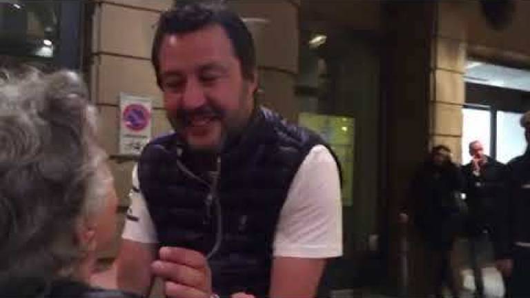 Elezioni: Salvini a Cesena e Forlì per sostenere Rossi e Zattini - VIDEO
