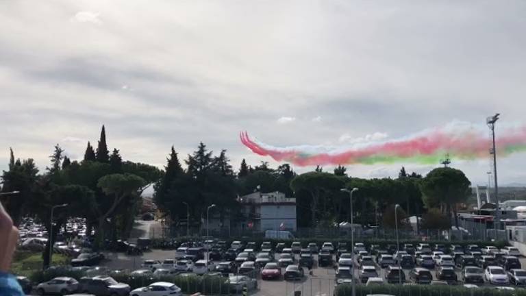 MotoGp, lo spettacolo delle Frecce Tricolori