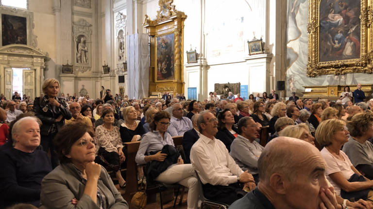 700 riminesi a Sant'Agostino per scoprire gli affreschi del Trecento