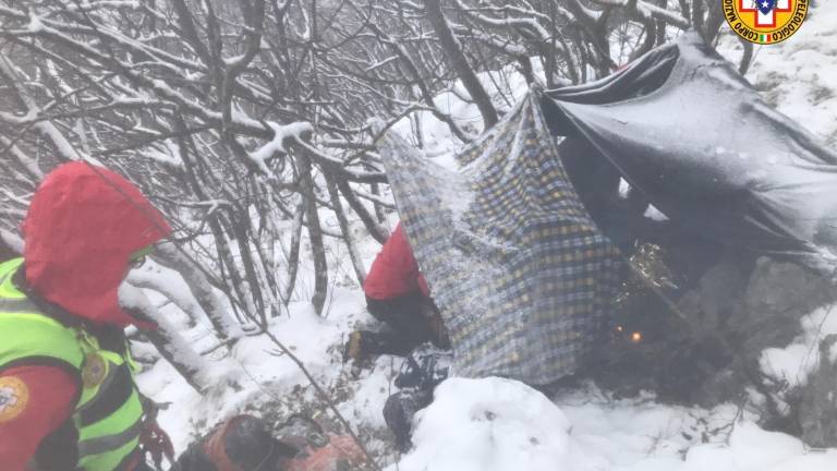 Notte al gelo in montagna, salvi 4 escursionisti di Ravenna