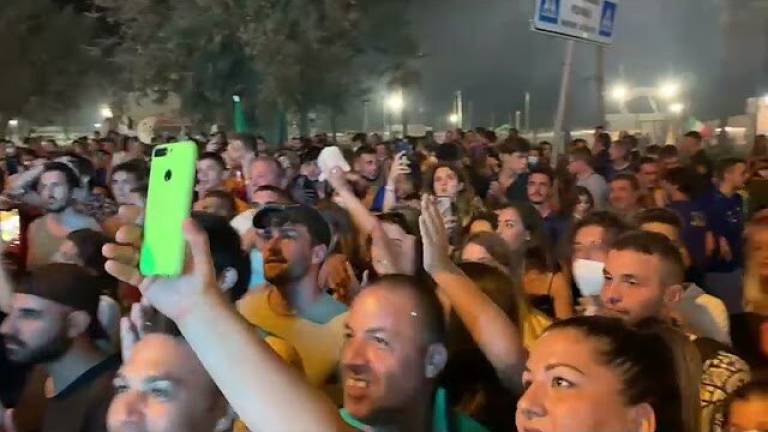 Italia campione d'Europa, esplode la festa a Rimini VIDEO GALLERY