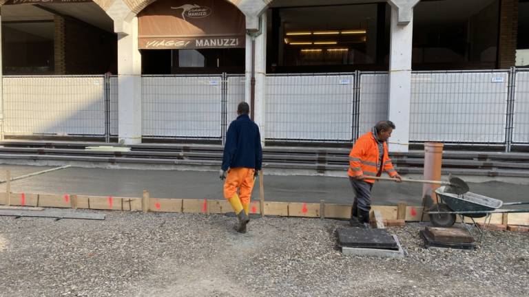 Cesena, la situazione dei lavori nel cantiere delle tre piazze
