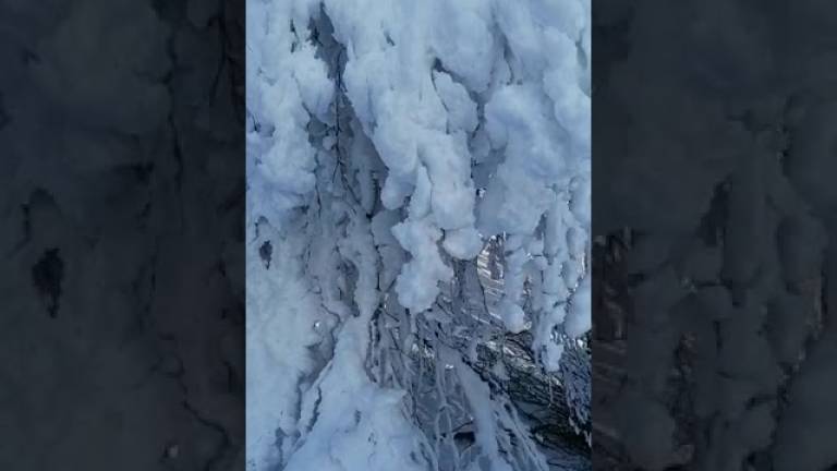 Neve e cielo azzurro: scenario magico sul Monte Fumaiolo VIDEO