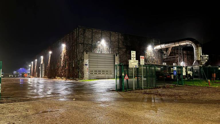 L’ingresso di uno degli stabilimenti della discarica di Ginestreto