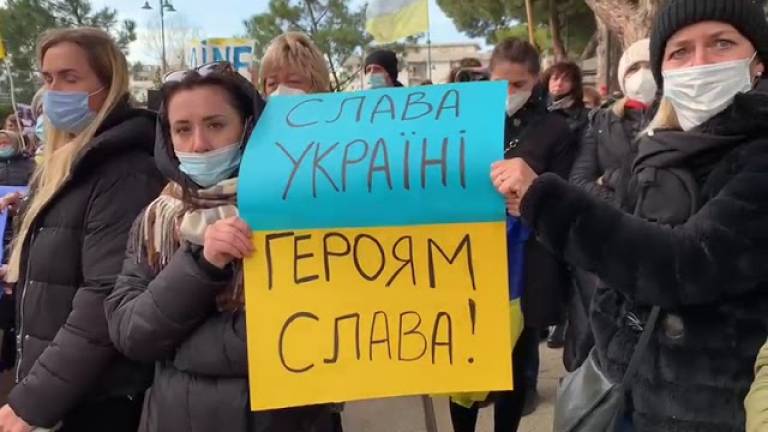 Rimini, la comunità ucraina: Fermate la guerra VIDEO