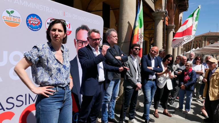 La segretaria di Pd a Faenza (foto Mmph)